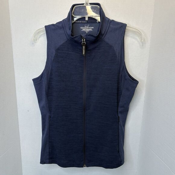 Vineyard Vines Other - Vineyard Vines Performance Vest Mens Small Navy Full Zip Athleisure